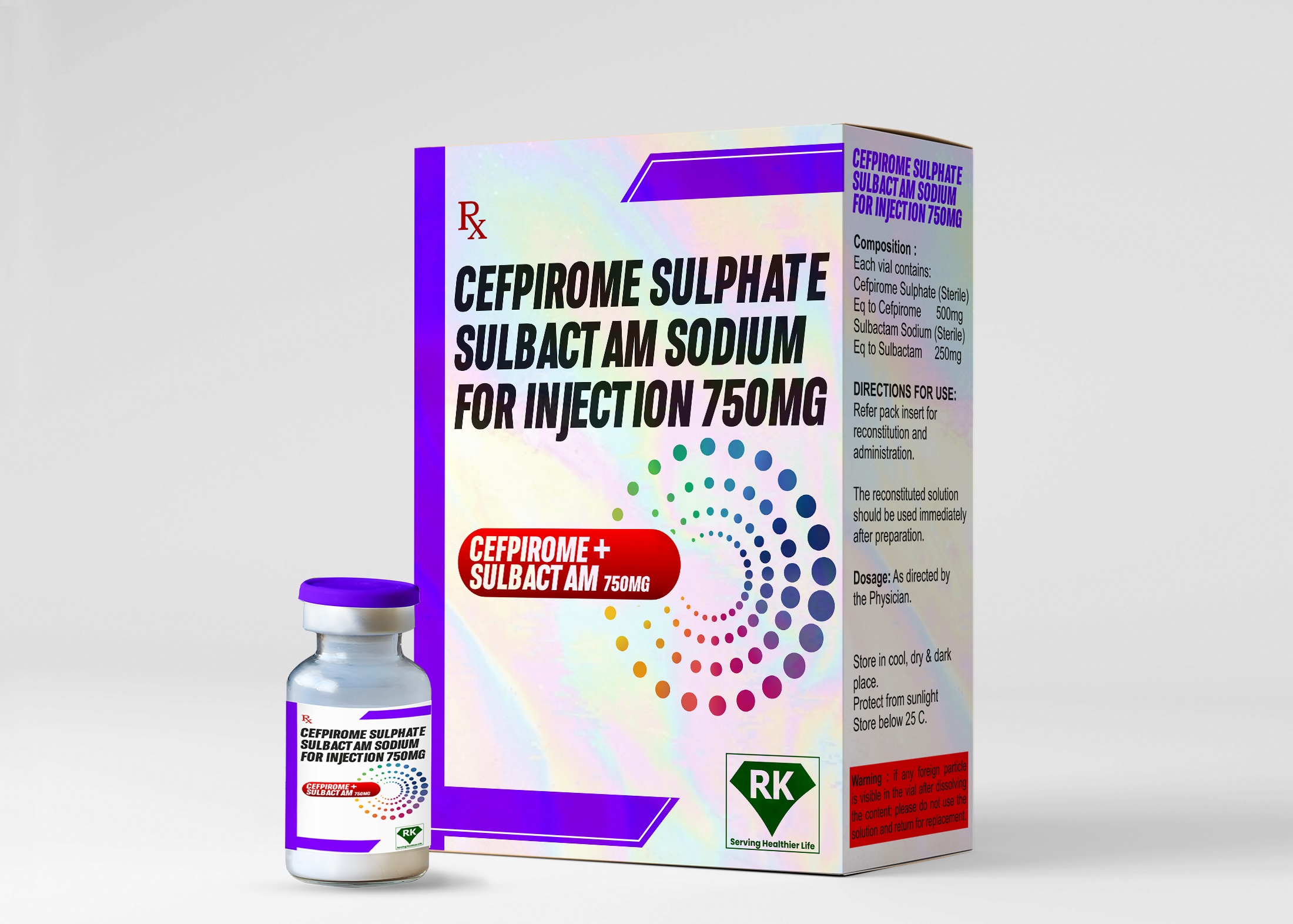 Cefpirome Sulphate & Sulbactam for Injection 750mg